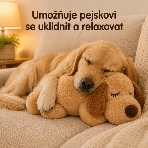 Psí mazlík - Plyšák s tlukoucím srdcem